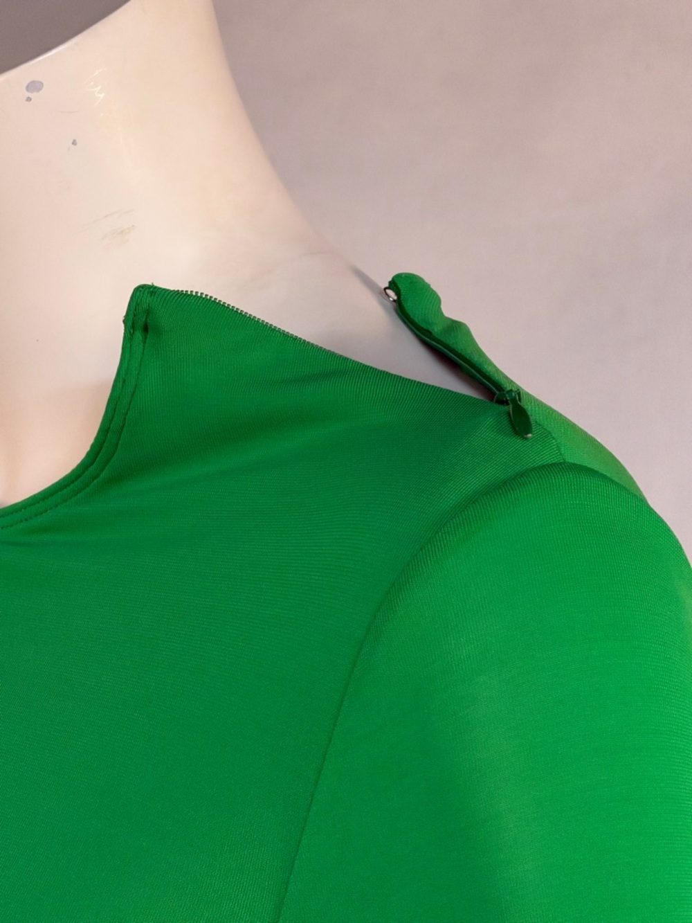 A.L.C. Emerald Green Long-Sleeve Ruched Midi Dress - Picture 9 of 12